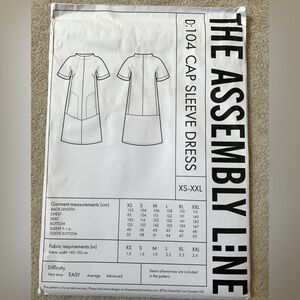 The Assembly Line Sewing Pattern - Cap Sleeve Dress